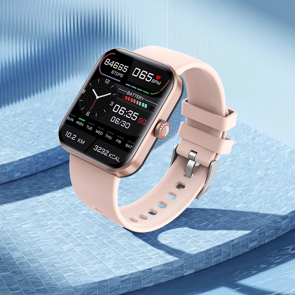 Спортивные Смарт-часы с диагональю 1 9 дюйма и измерением уровня сахара в крови