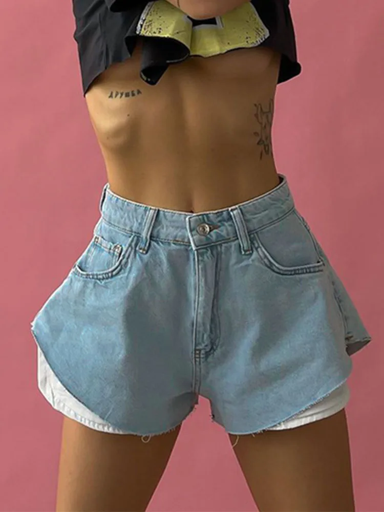 TARUXY High Waist Jean Shorts For Women Clothing Slim Sexy Girl Denim Short Jeans Street Fashion Casual Short Pant Female 2023