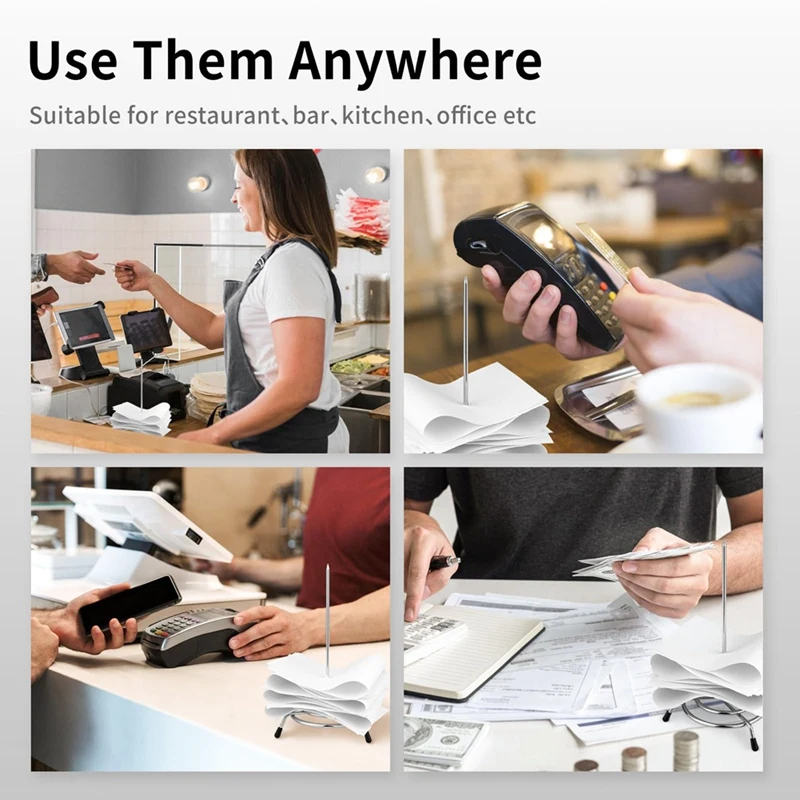 Держатель для билетов ресторана 6 шт. держатель чеков шпиндель проверки заказов