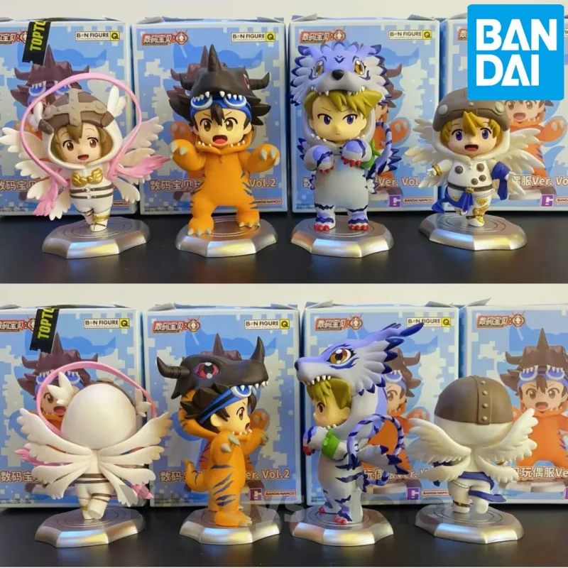 

Original Bandai Digimon Adventure Series Blind Box Toy Doll Cute Kawaii Anime Figure Agumon Gabumon Patamon Tailmon Children Day