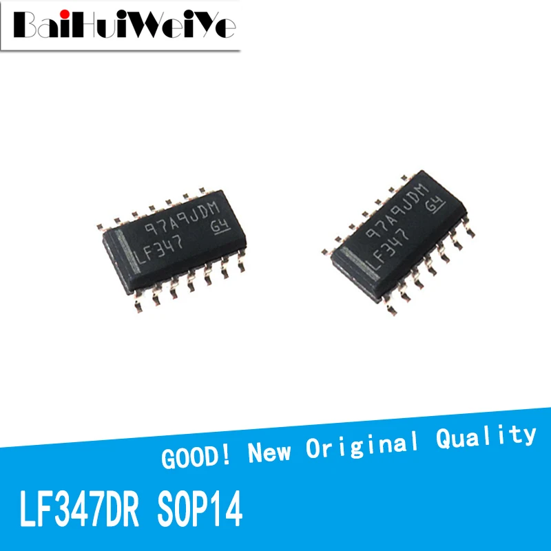 10 шт./лот LF347DR LF347 LF347D SOP14 SOP-14 SMD новый оригинальный чипсет хорошего качества