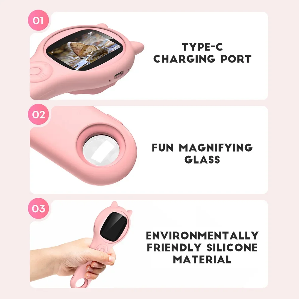 8-светодиодная цифровая лупа супер макрообъектив 2 0 HD IPS-экран