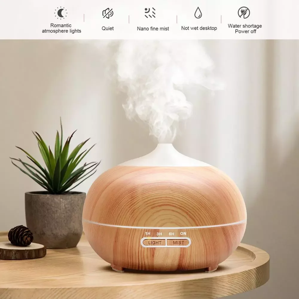 

400ml Aromatherapy diffuser Humidifier Xiomi Remote Control aroma diffuser Machine essential oil ultrasonic Mist Maker