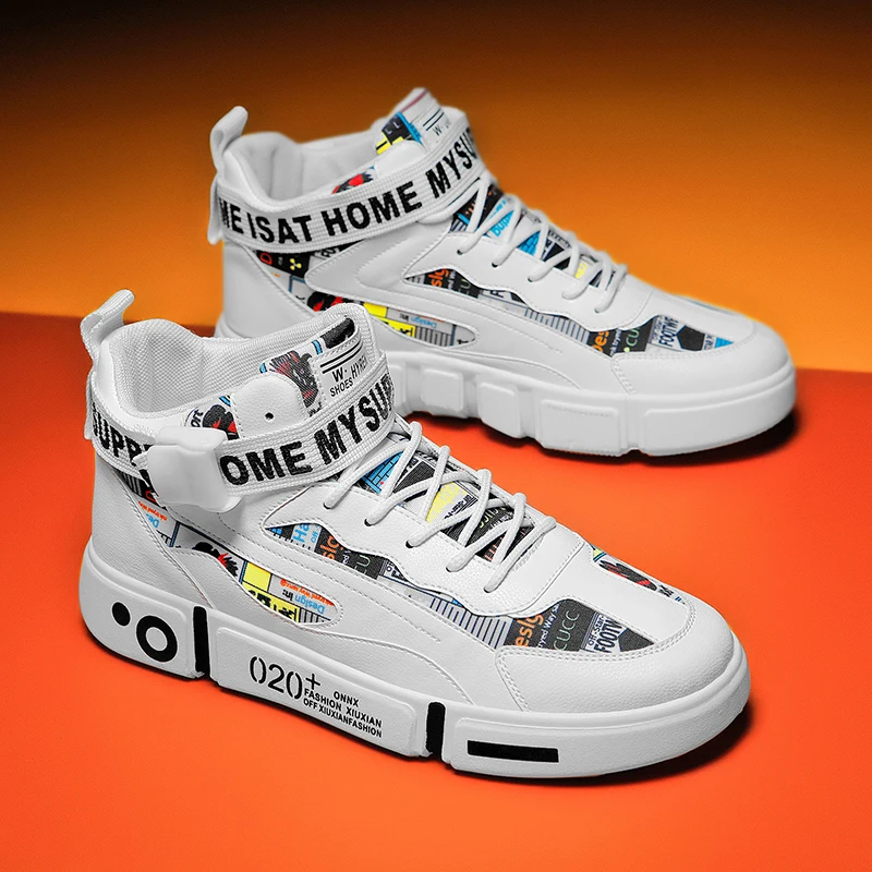 Fashion Colors High Skateboard Shoes Men Women Luxury Sneakers for Men Flat Women's Shoes Sport Sneakers Casual tenis para skate