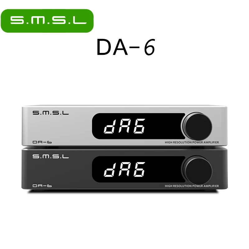 

SMSL DA-6 Power Amplifier Mini High Resolution DA6 Amp 70W*2 Stereo Two-channel HIFI Digital Audio Amplifier With Remote Control