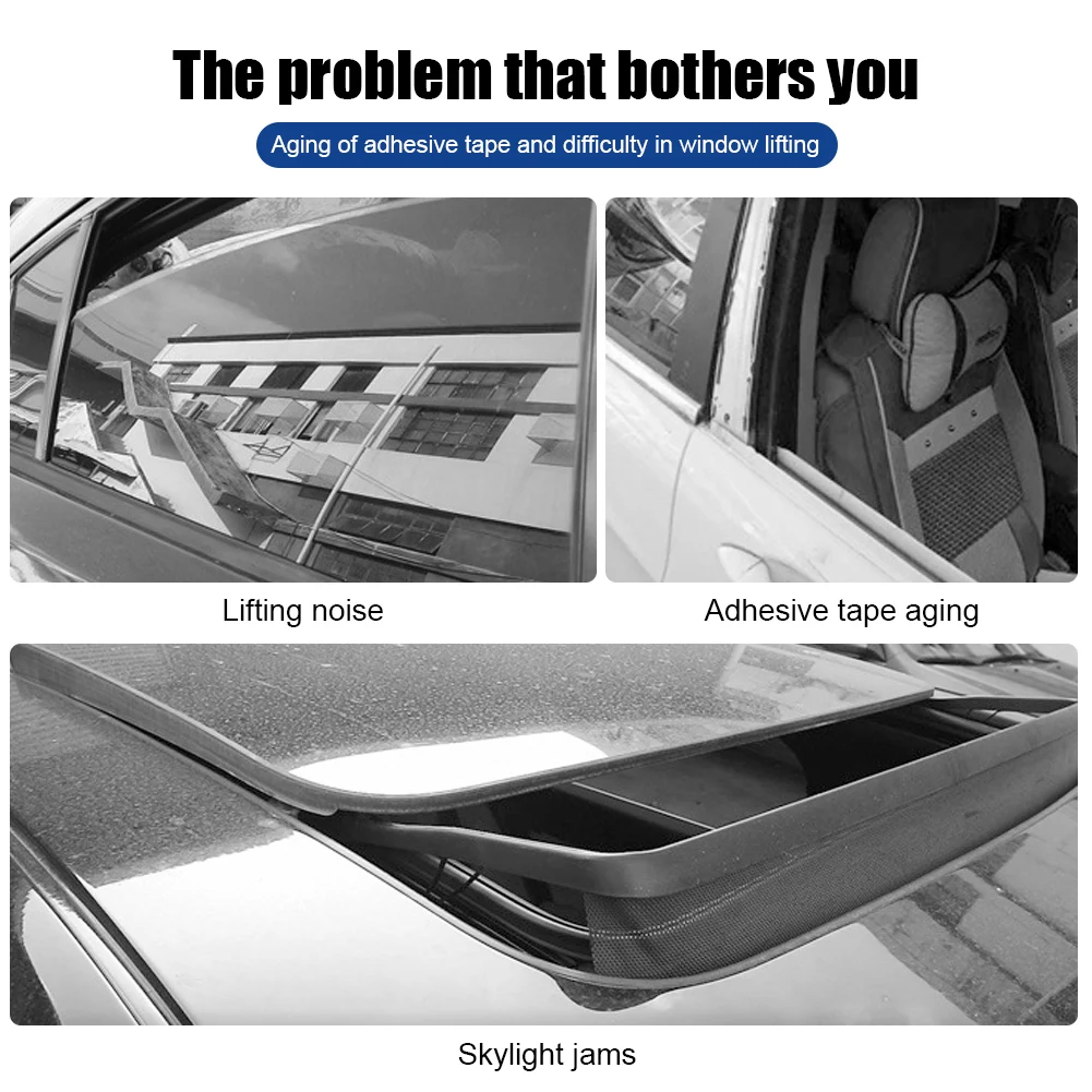 Смазка для окон автомобильная смягчающая резиновая полоска гладкого подъема с