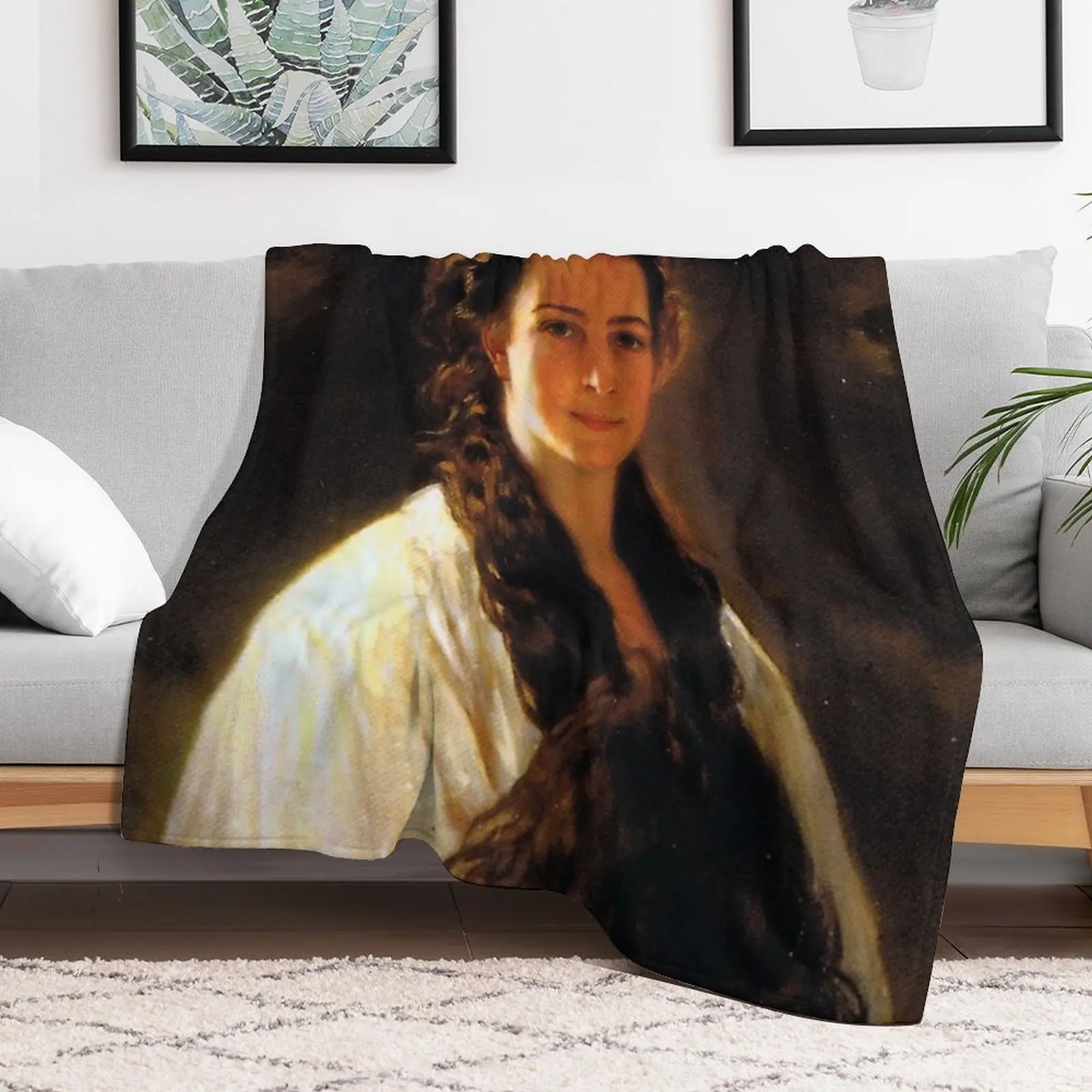 Портрет Sisi Empress от Riegele плед мягкие одеяла для большого детского дивана