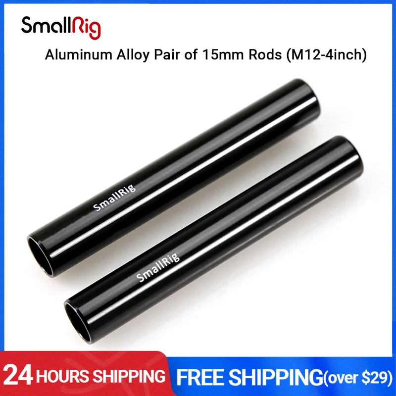 

SmallRig 10 см 4-дюймовый стержень из алюминиевого сплава 15 мм для камеры DSLR Rig 15 мм System Rail 2 шт Set-1049