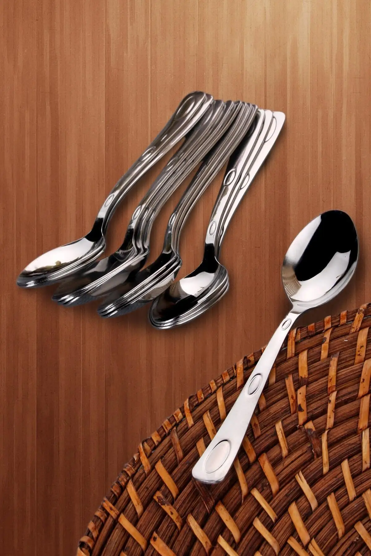 

Steel Dessert Spoon 12 Pcs