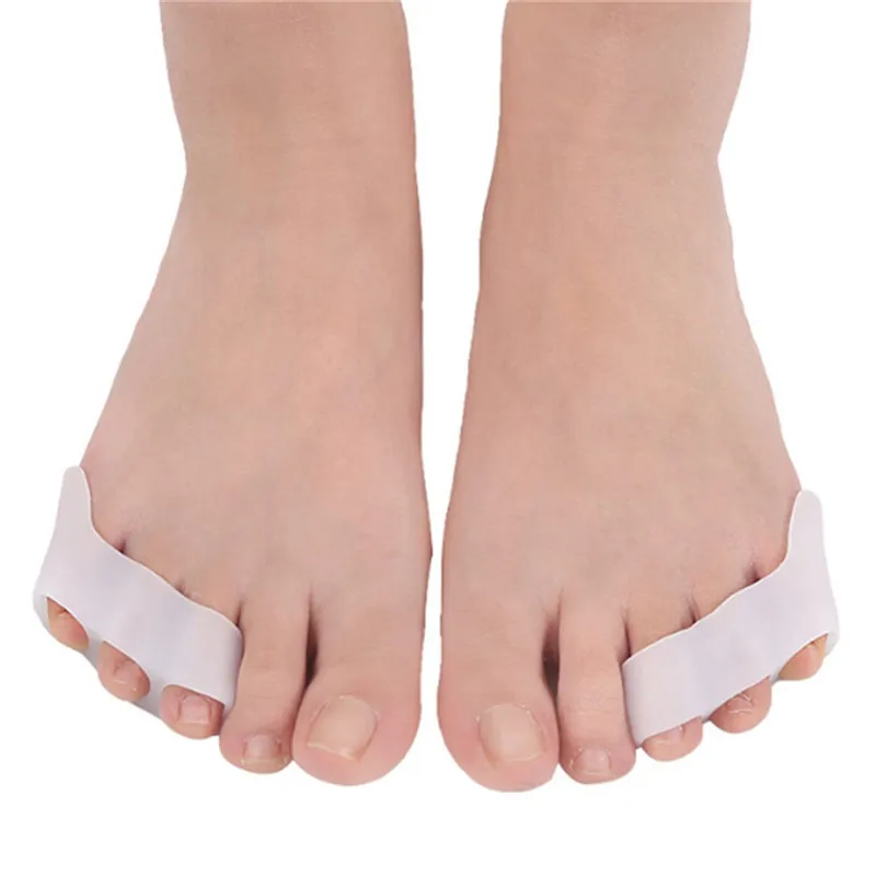 

1 Pair New Arrivals Double Toe Separator Foot Care 3 Hole Toe Small Orthopedic Foot Protection Toe Pedicure Tools