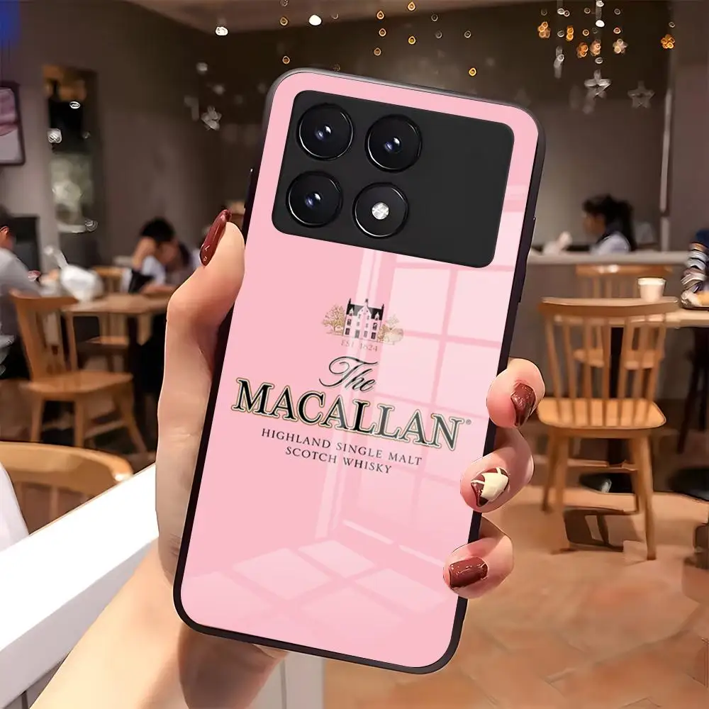 Фото Чехол для телефона Alcohol M-Macallan-N для Xiaomi 17 15 14 13 T Pro Ultra Redmi 15 14 Pro Plus 4G 5G A7, стеклянный чехол №3
