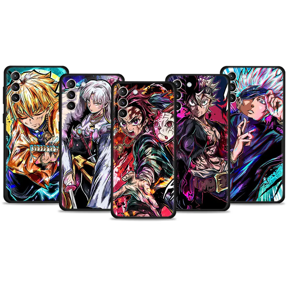 Чехол для Samsung Galaxy S22 S21 S20 Ultra FE S10 S9 S8 Plus S10e Note 20 10Plus аниме-арт джутсу кайзен годзо