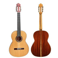 

China brand handmade All Solid padauk body traditional Spanish professional solo classical guitar for sale