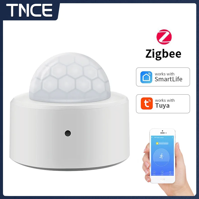 

TNCE Tuya Zigbee Mini Smart PIR Motion Detector Human Body Infrared Security Burglar Alarm Sensor Wireless Home Security System