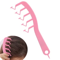 z shape hairdressing combs hair fluffy curly bangs hair slit comb styling tool for salon barber hair brush combing new style