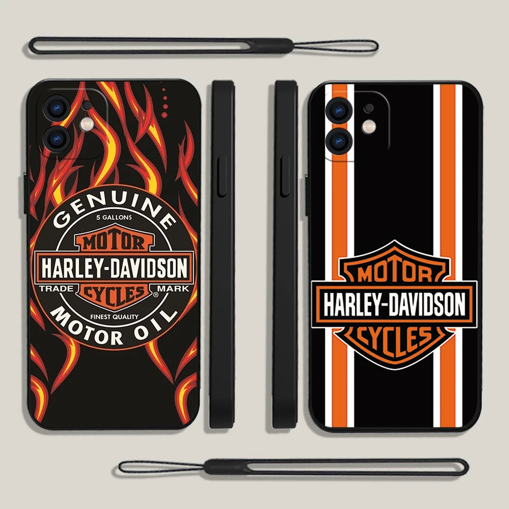

Motorcycle Harleys Davidsons Phone Case For Xiaomi Redmi Note 12 11 11T 10 10S 9 Pro Plus 10C K40 K50 K60 4G 5G With Hand Strap