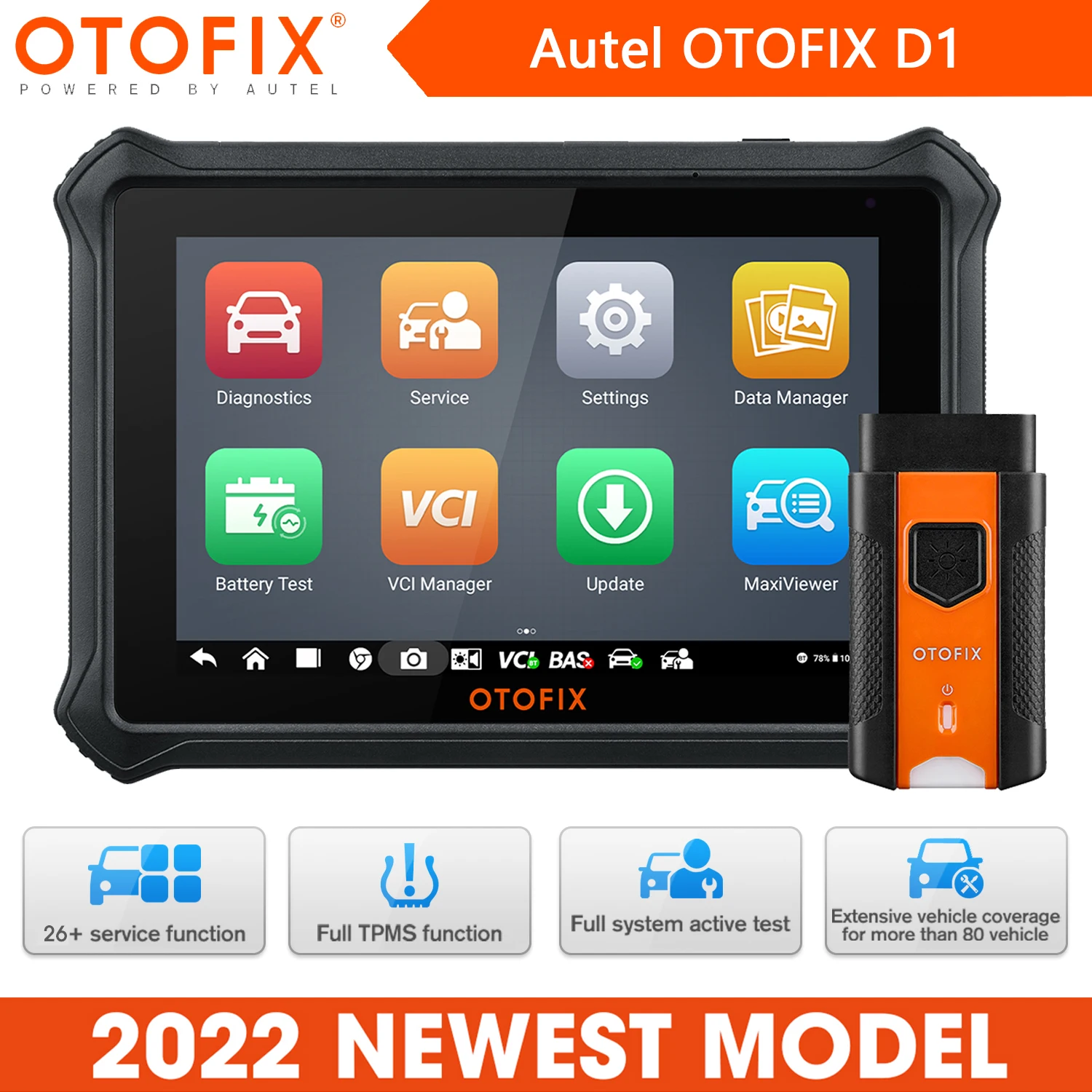 Autel OTOFIX D1 Автомобильный диагностический сканер OE-уровень все системы Диагностика