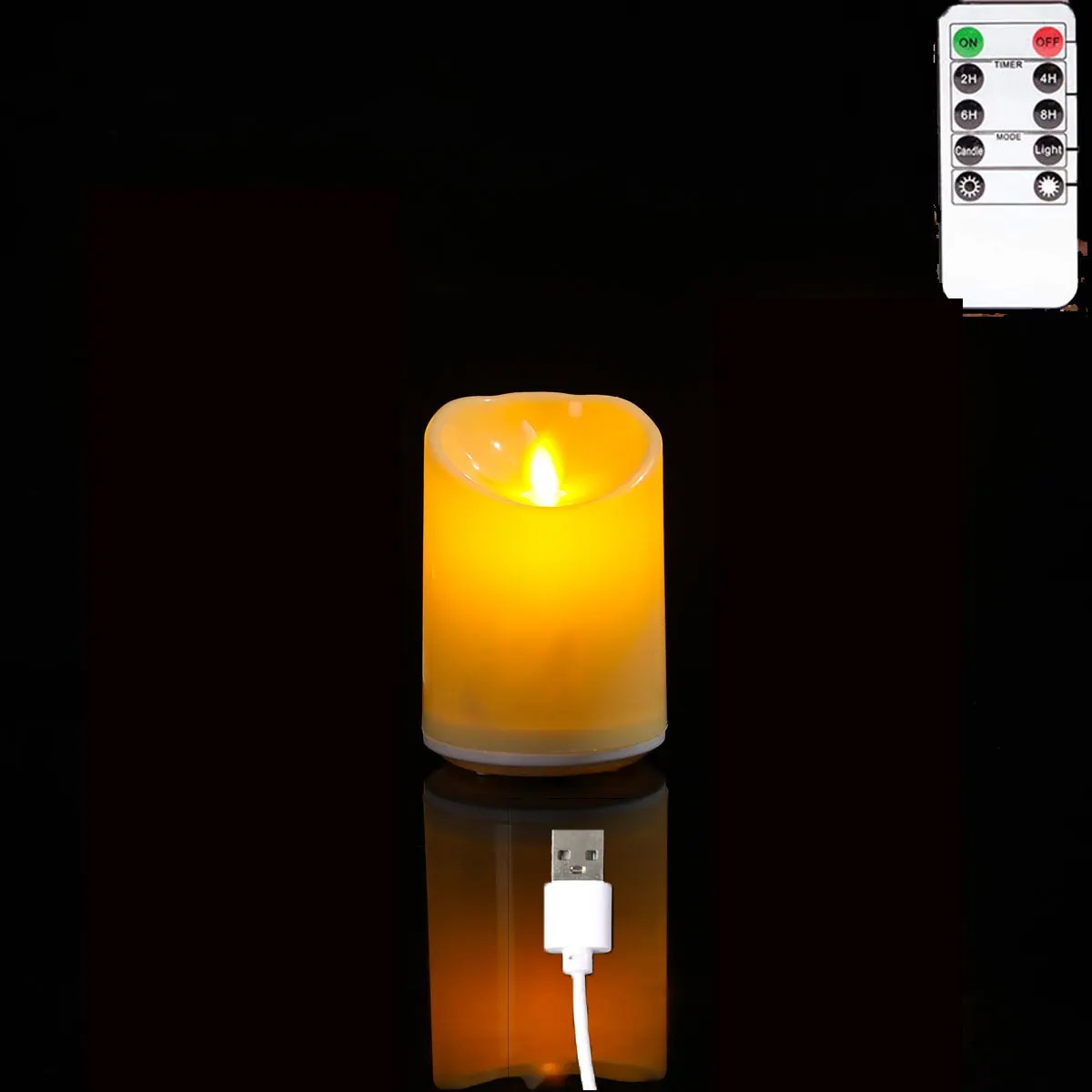

Перезаряжаемые декоративные свечи USB Sanjiantao 10/12/15 см