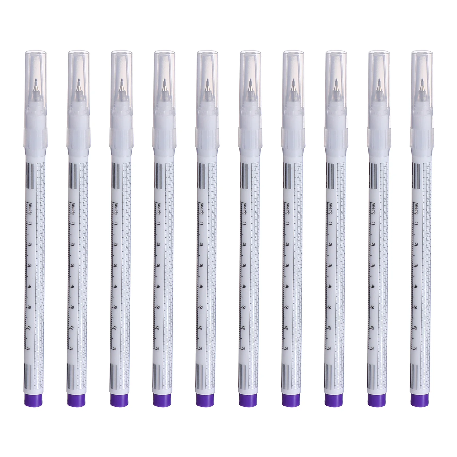 

10 Pcs White Colored Pencils Tattoo Markers Skin Marking Pens Fine Tip Single Head