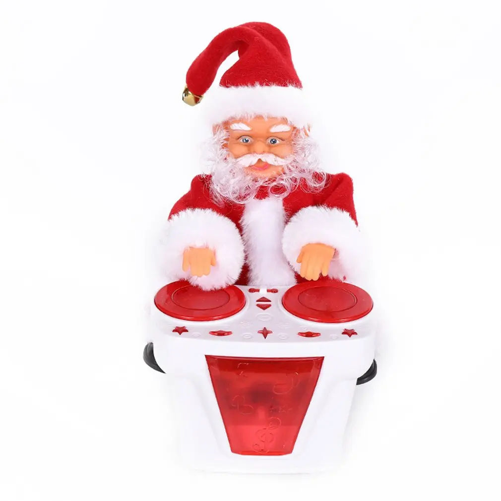 

Christmas Electric Santa Claus Toy Drum Doll Music Toy Christmas Decoration Gift Electric Music Santa Claus