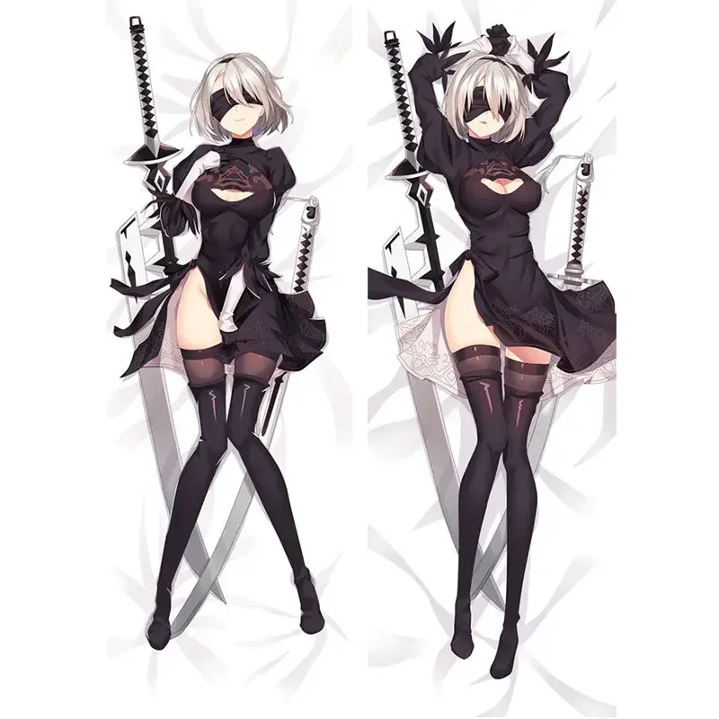 Anime Nier:Automata Covers Yorha 2B 9S Pillow Case Sexy 3D Double-Sided Bedding Hing Body Pillowcase Customize Gifts