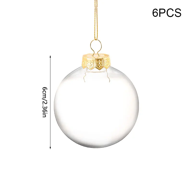 

Прозрачные шары для елки YONGSNOW 3/6 шт