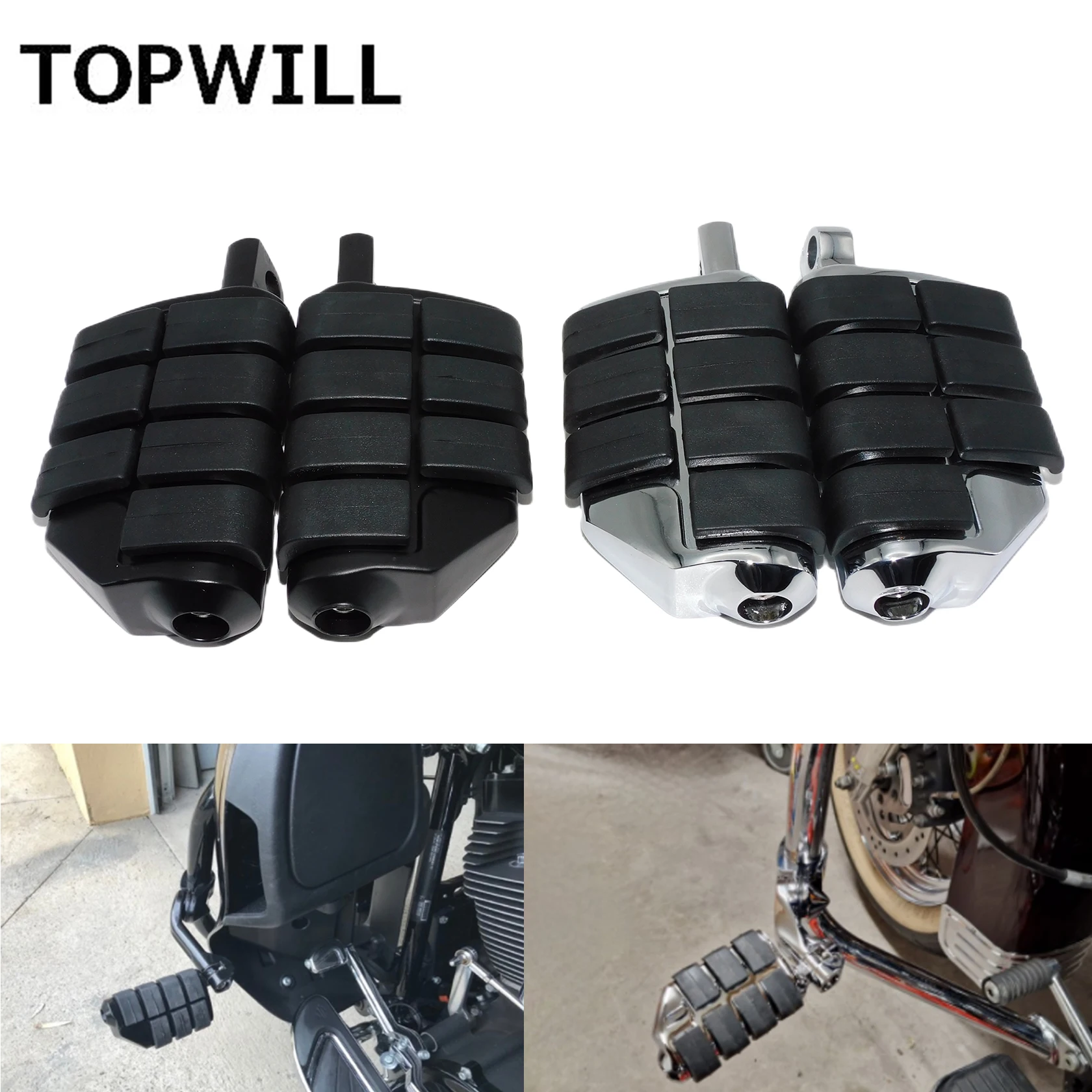 

Мотоциклетная шоссе 10 мм, подножка, мужские крепления, подножки, педаль для Harley Sportster XL Touring Electra Glide Softail Dyna