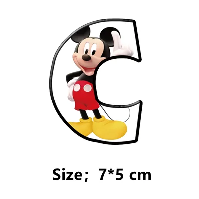 Термонаклейки Микки Маус 26 букв |