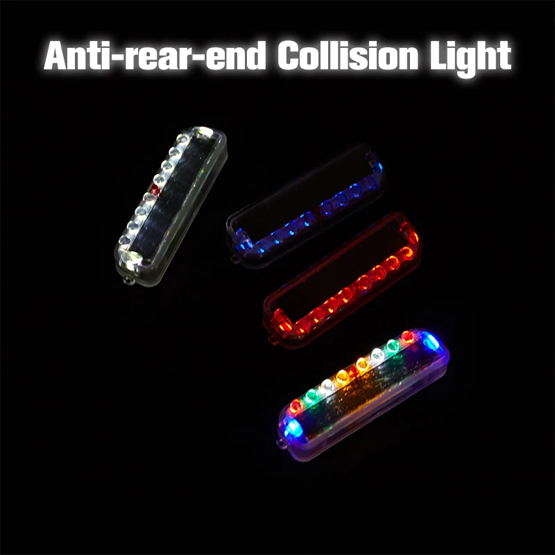 

Car Anti-Rear-End Collision Light Solar Anti-Collision Warning Net Tailbox Wiring Free Cargo Motorcycle LED Flash Light