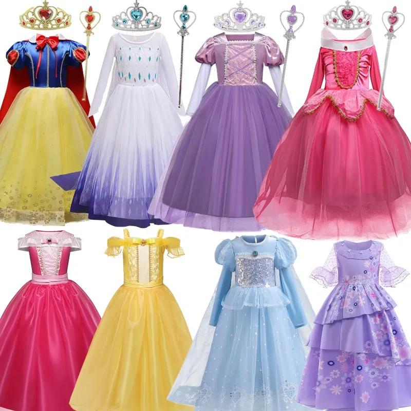 

Encanto Madrigal Cosplay Dress For Halloween Costumes Kid Girl Princess Drama Disguise Baby Girl Carnival Dressing Up Clothes