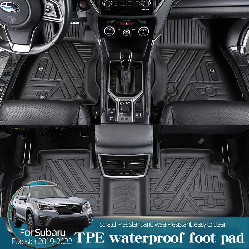 

Foot Pad For Subaru Forester 2019 2020 2021 2022 Custom Floor Liner Fully Surrounded Mats Waterproof Non-Slip Carpet Accessories