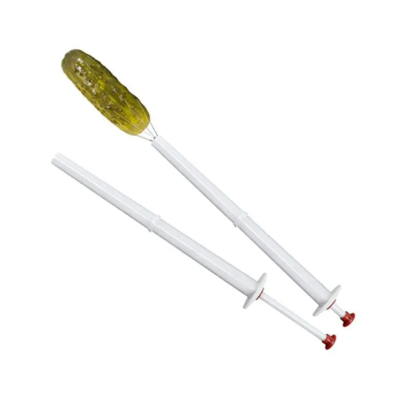 Фото ABWZ-Deluxe Pickle Pincher, набор из 4 предметов, приспособление для извлечения огурцов из нержавеющей стали и пластика - приспособление для извлечения оливок и перца №2