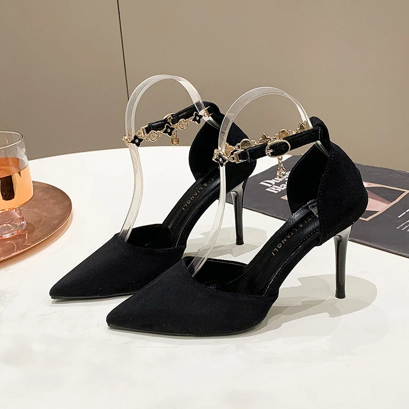 

Босоножки женские летние с острым носком, на высоком каблуке