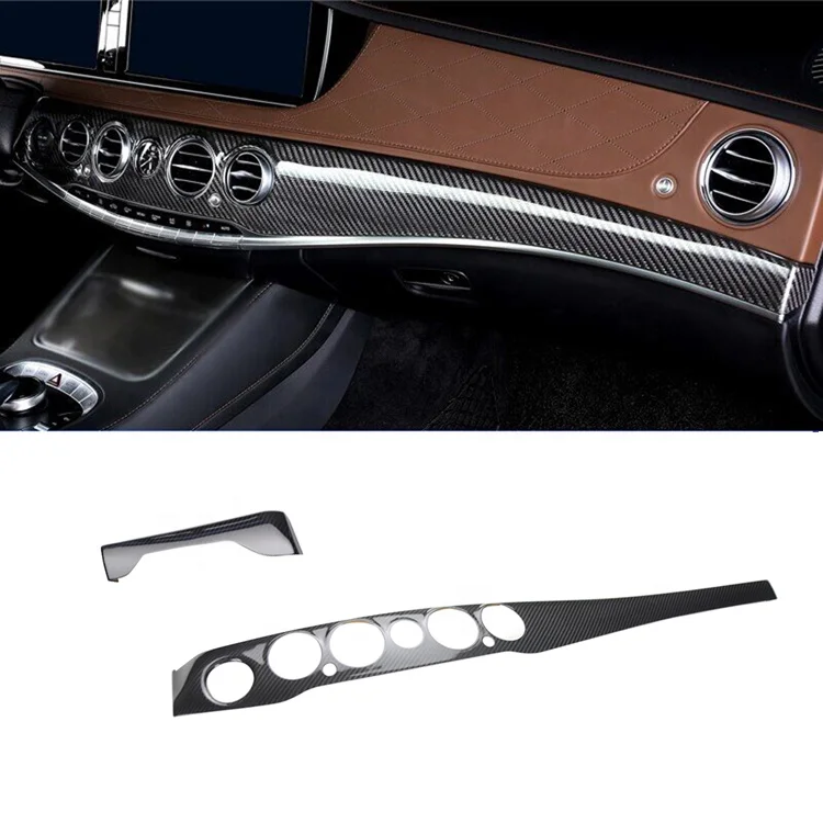 Чехол для приборной панели из натурального сухого углеродного волокна 18 шт.