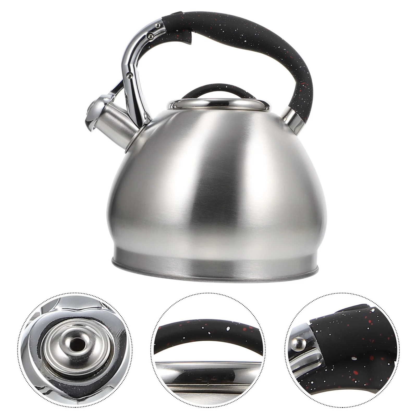 

Classic Stainless Steel Water Kettle with Insulated Handle Kitchen Supply