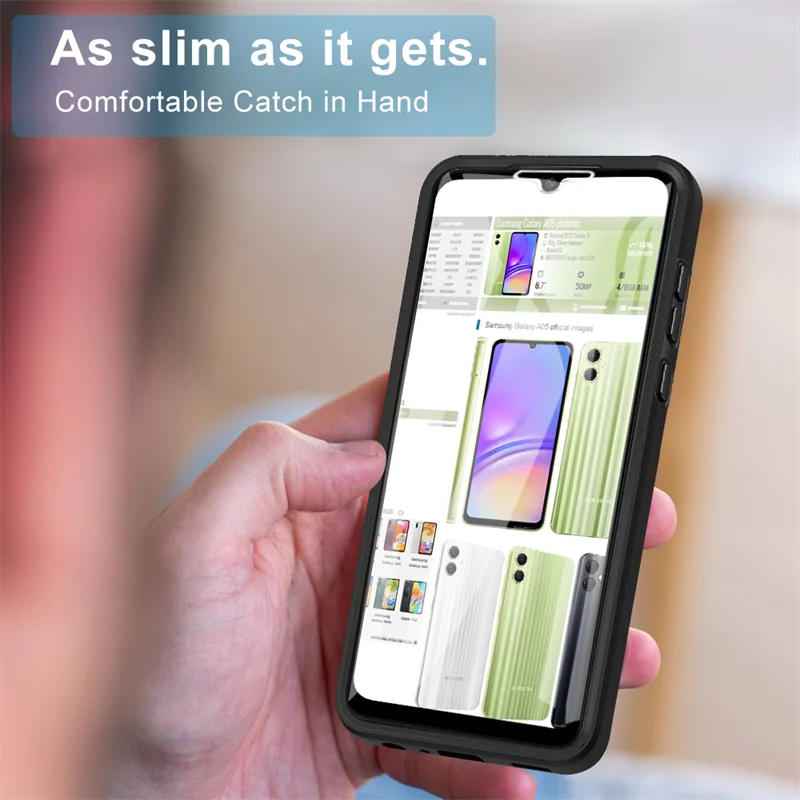 Чехол для Samsung Galaxy A05 A05S 360 защитный чехол экрана всего тела телефона A15 A25 A35 A55