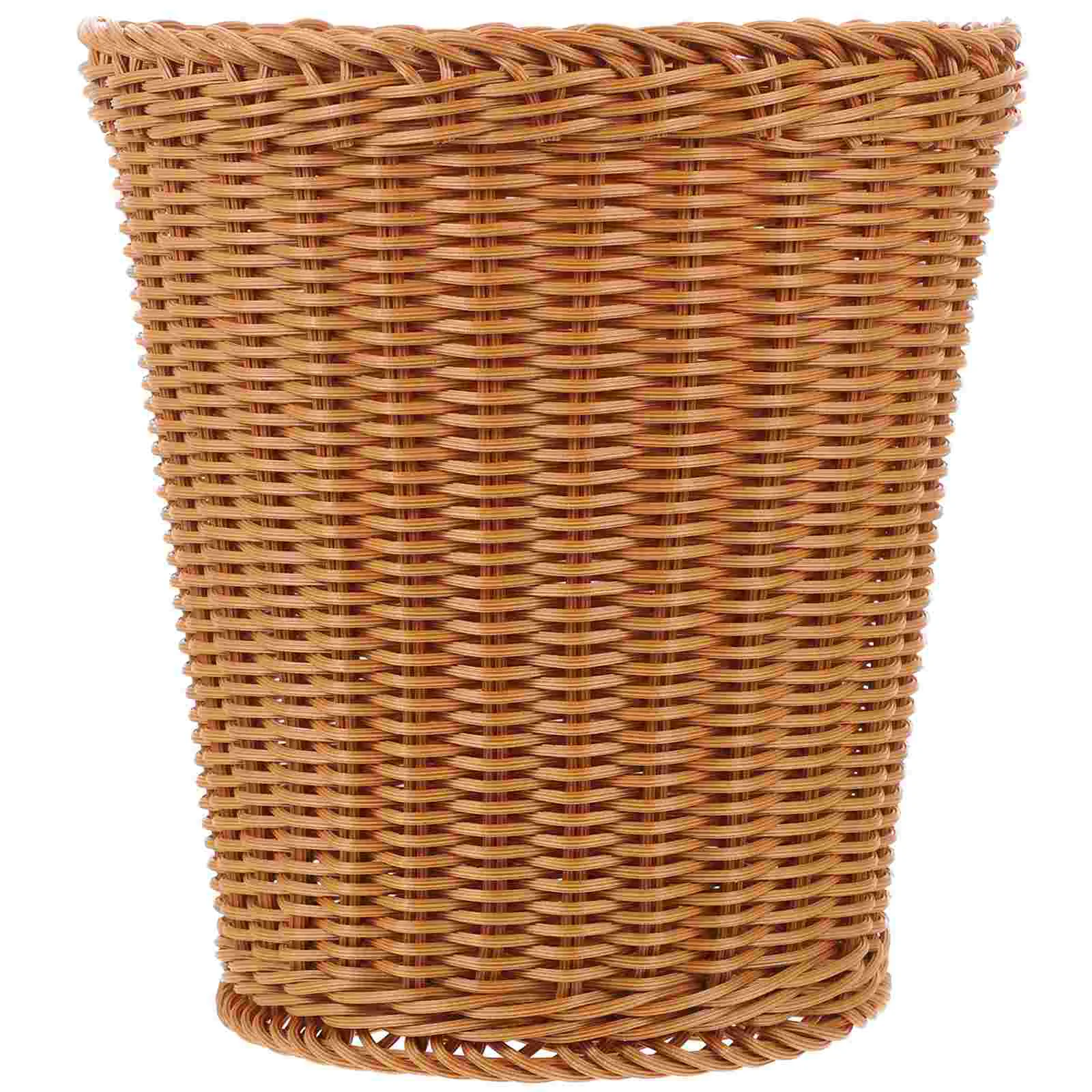 

Basket Waste Woven Bin Trash Can Wicker Rattan Garbage Storage Container Pot Paper Seagrass Hyacinth Water Laundry Round Bedroom