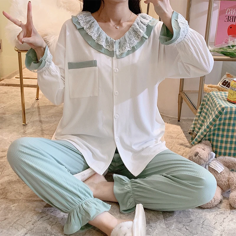 Пижама женская весна-осень новый