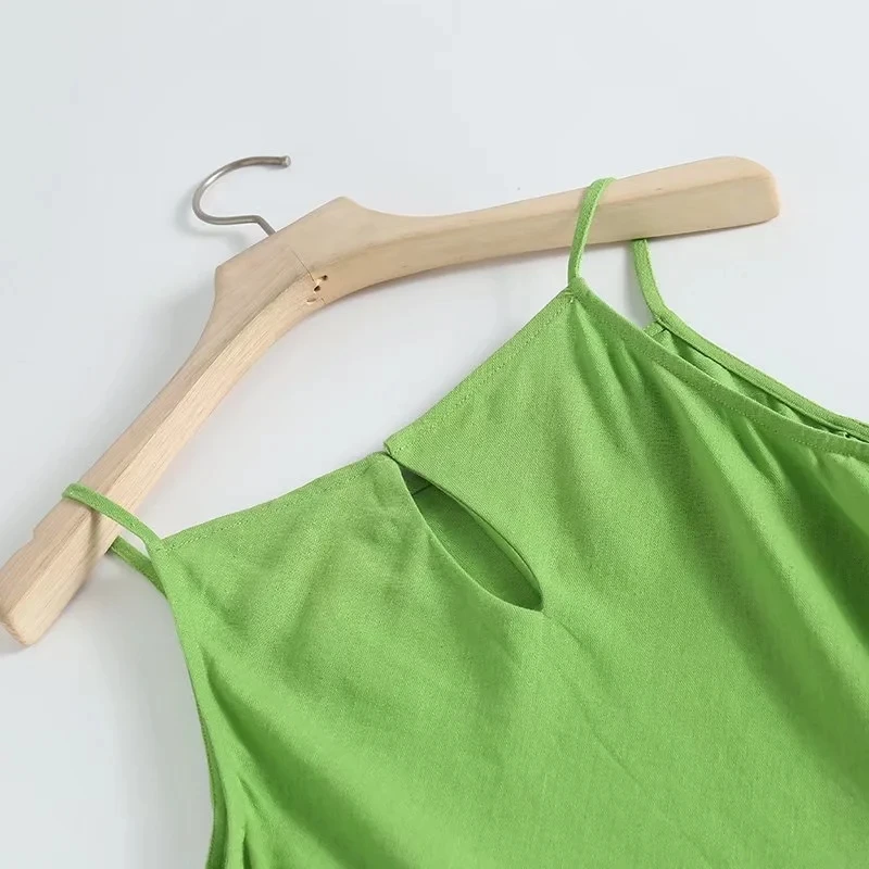 Maxdutti 2022 летний французский стиль индийский фольклорный зеленый цвет хлопок лен