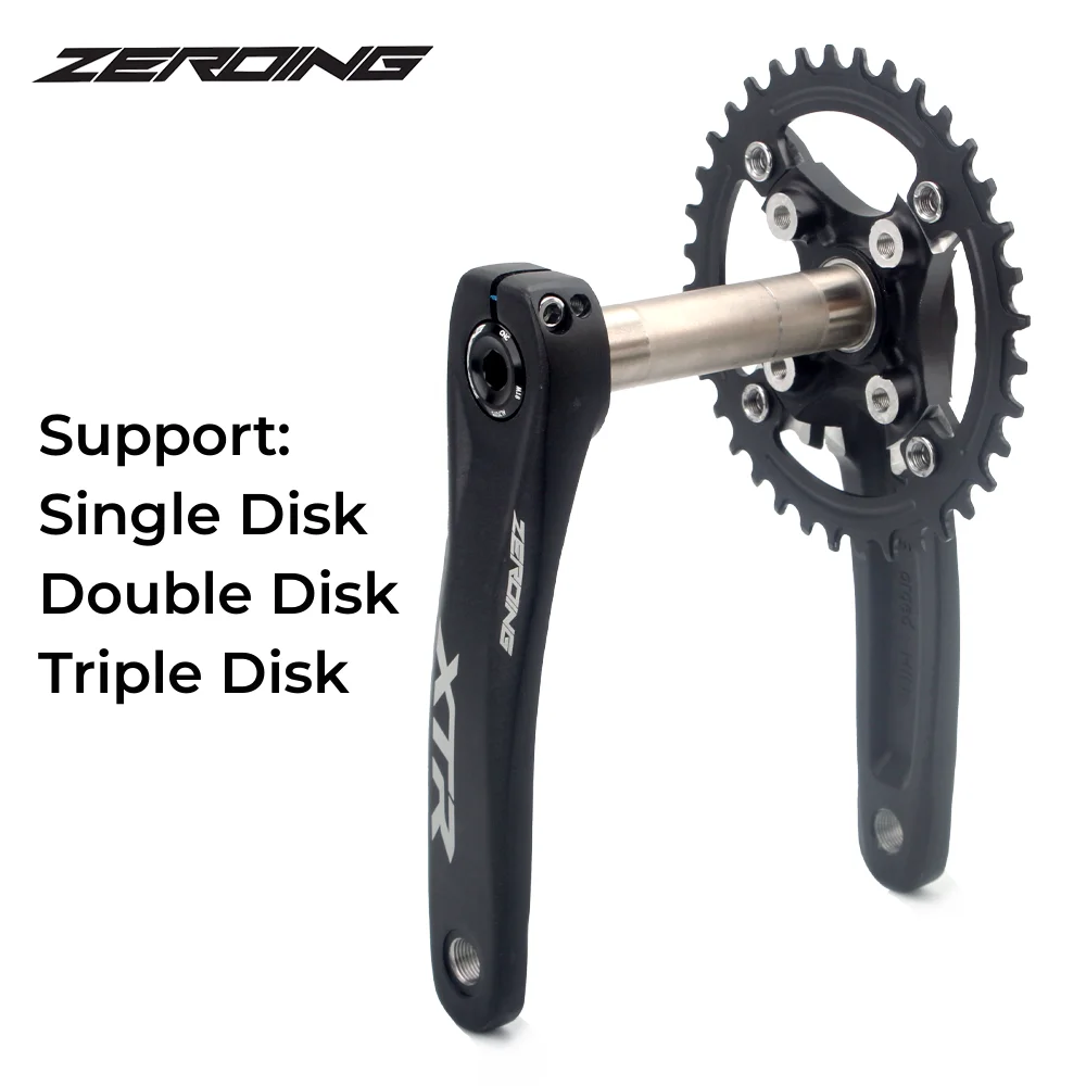 Велосипедная коленчатая звезда ZEROING 104BCD из алюминиевого сплава с нижним