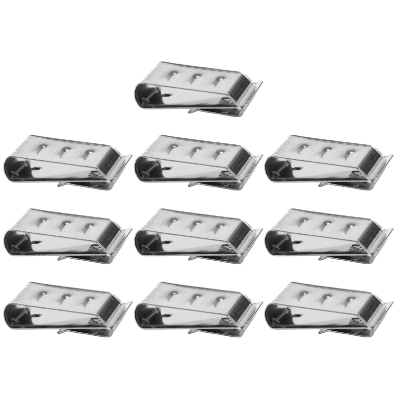 10 Pcs Solar Panel Four-Wire Clip Stainless Steel Cable Clips kit PV Module Wire Management Fixed Wire Clip Durable