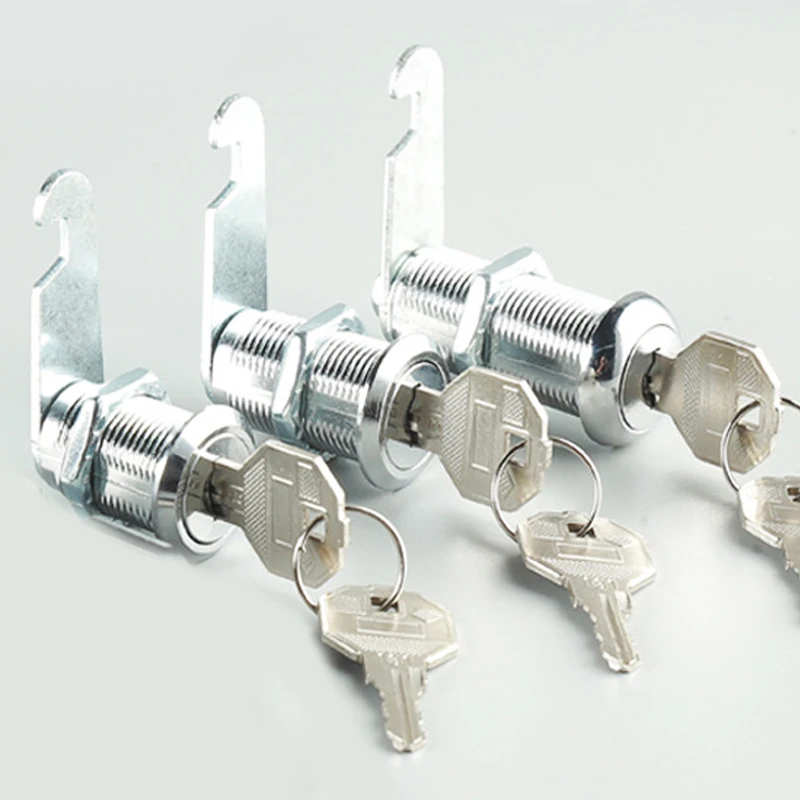 

File/Goods/ Drawer Cabinet Locks With 2 Keys Lock Furniture Hardware Door Cabinet Lock For Office Desk Letter Box Cam Locks