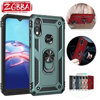 zabba shockproof phone case for motorola e e5 e6s e6 e7 e20 e30 plus play magnetic ring stand armor cover for moto edge s 20 pro