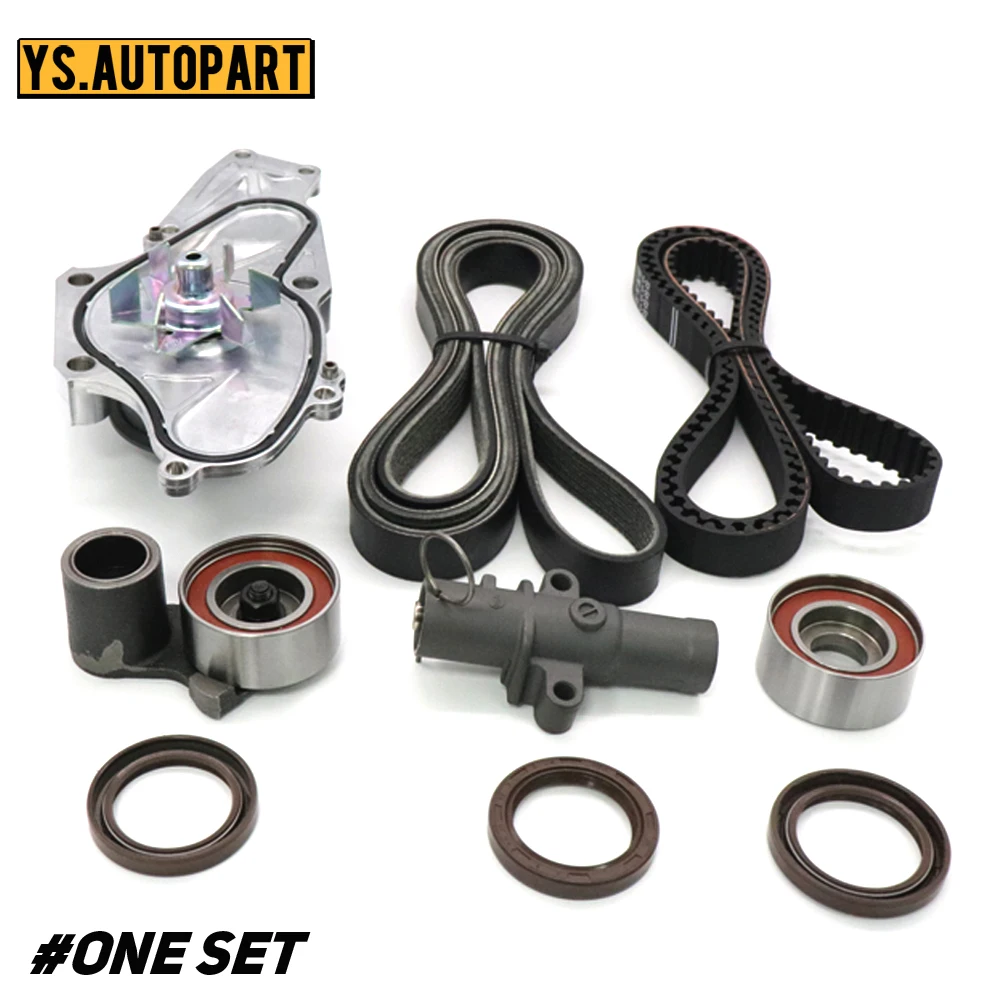 

Комплект ремней ГРМ для автомобильного двигателя 19200-RDV-J01, направляющий водяной насос, коленчатый вал, кулачковое уплотнение для ACURA MDX HONDA ...