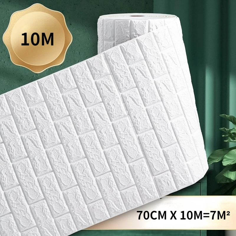 

10M Continuous 3D Wall Stickers Table TV Sofa Backdrop Peel Off Wallpaper Stickers Waterproof Art Wall Stickers 23 Styles