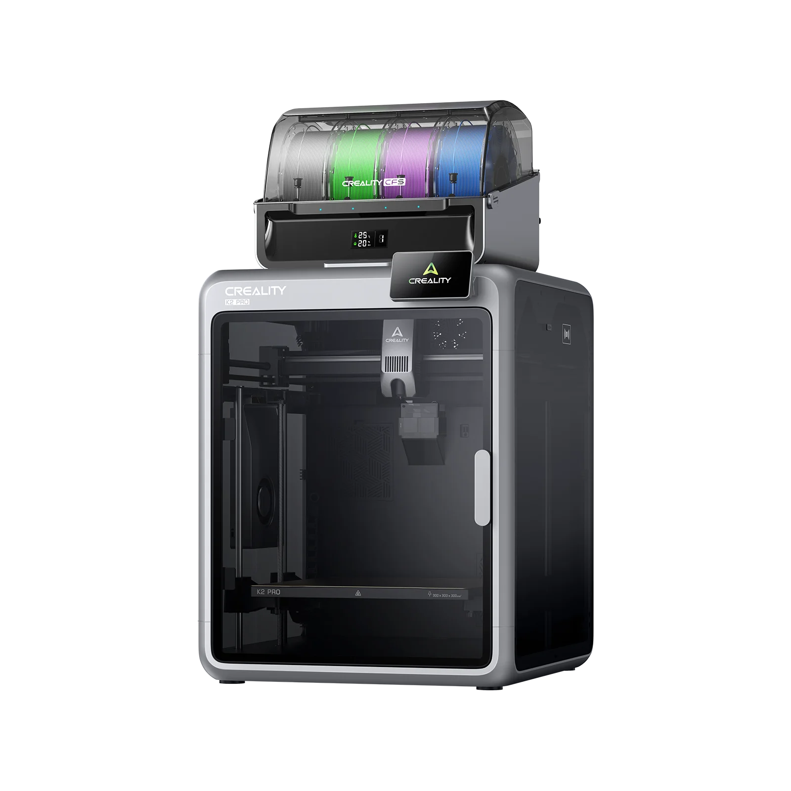 Фото 3D-принтер Creality K2 Pro Combo, серия K2, с закрытым корпусом, быстрая печать 600 мм/с, CFS, многоцветный, K2 Plus Combo, K2 Combo 3D-принтер №2