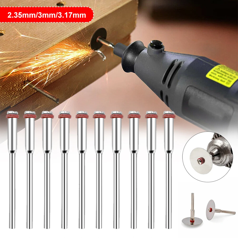 Купи 10Pcs For Dremel Accessories 3mm Miniature Clamping Connecting Lever Polishing Wheel Mandrel Cutting Wheel Holder for Rotary за 22 рублей в магазине AliExpress