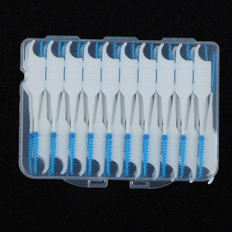 

40Pcs Silicone Interdental Brushes Super Soft Dental Cleaning Brush Teeth Care Floss Toothpicks Oral Tools