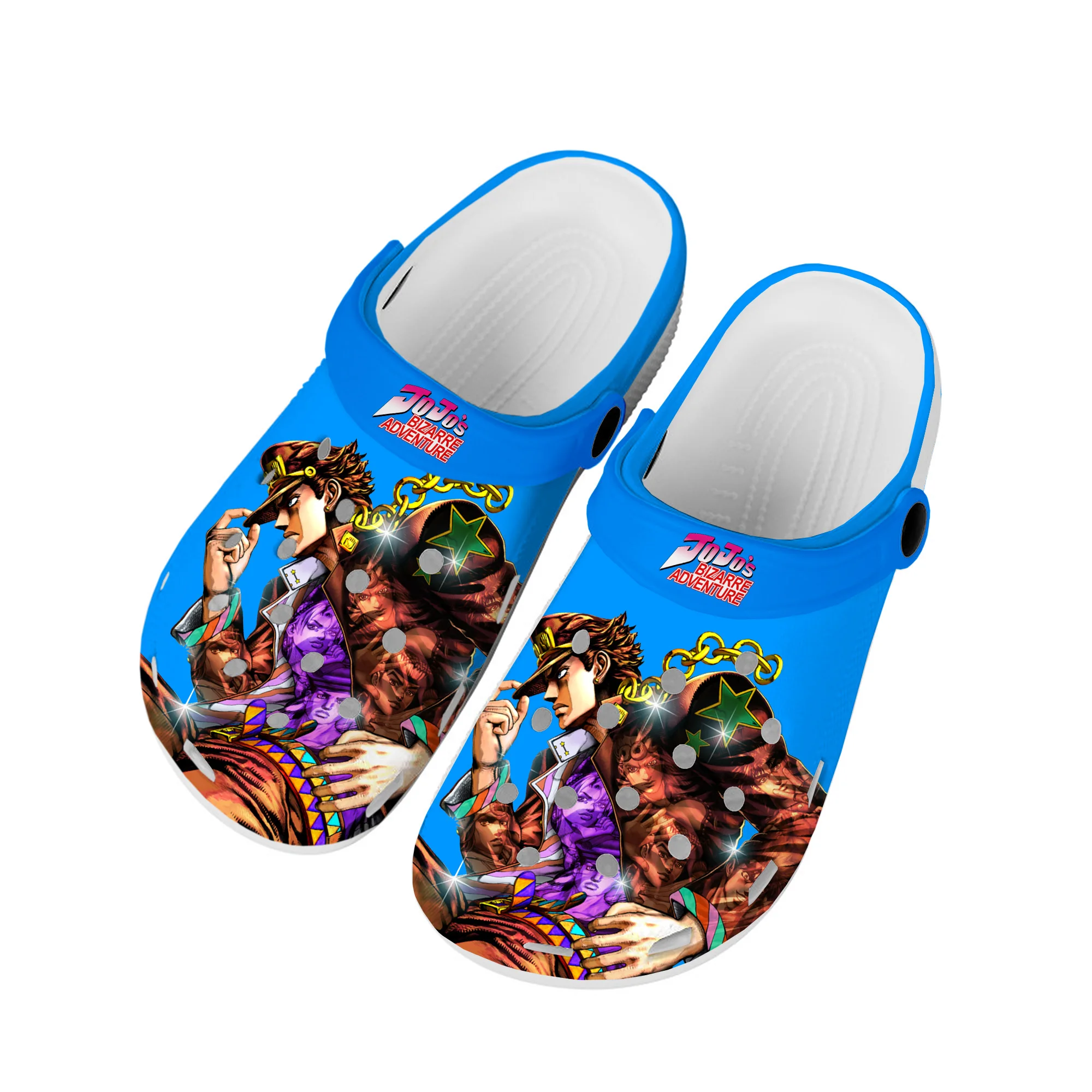 

Cartoon JoJos Bizarre Adventure Home Clogs Custom Water Shoes Cartoon Mens Womens Teenager Shoe Garden Clog Beach Hole Slippers