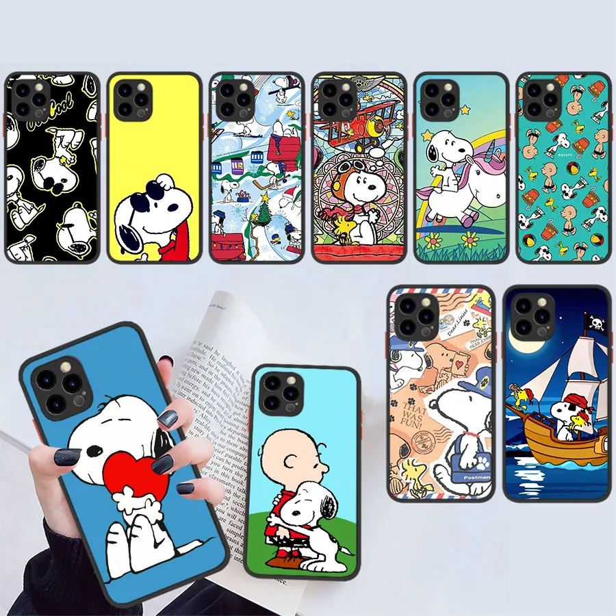D57 S-Snoopys Мягкий силиконовый чехол для iPhone X XR XS Max 8 7 Plus SE